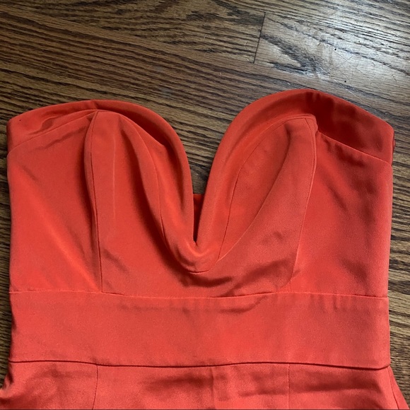 Ani Lee Taryn Orange plunge sweetheart dress - Picture 12 of 15